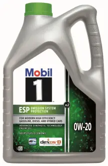 Олива моторна Mobil 1 ESP X2 0W-20 (Каністра 5л) MOBIL 157784