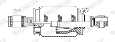 Амортизатор, ходова частина MONROE CB0297