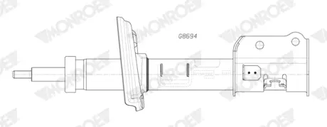 Амортизатор передн Лів JEEP COMPASS 1.3-1.6D 03.17- MONROE G8694