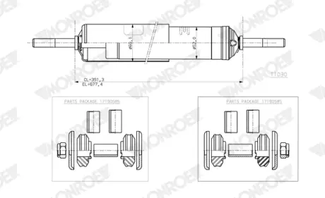 Амортизатор MONROE T1090