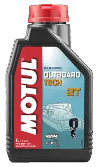 Олива моторна Outboard Tech 2T, 1л. MOTUL 102789