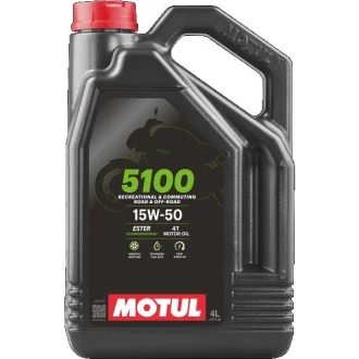 Масло моторне, MOTO 4T 5100, SAE 15W-50, 4L MOTUL 104083