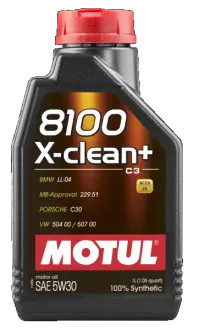 Масло моторное 8100 X-CLEAN+ SAE 5W30, 1L MOTUL 106376