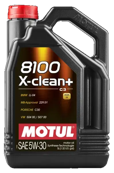 Олива моторна 8100 X-CLEAN+ 5W-30 5L MOTUL 109220 (фото 1)