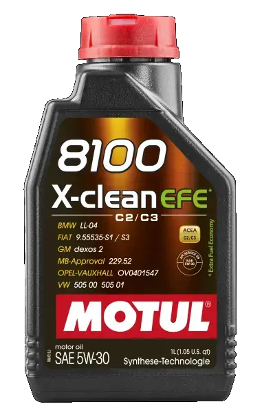 Масло моторное 8100 X-CLEAN EFE SAE 5W30 1L MOTUL 109455 (фото 1)