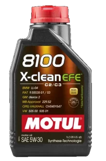 Масло моторное 8100 X-CLEAN EFE SAE 5W30 1L MOTUL 109455
