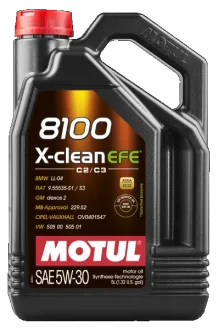Масло моторное 8100 X-CLEAN EFE SAE 5W30 5L MOTUL 109456