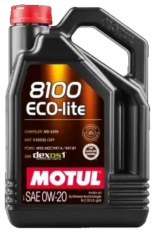 Масло моторное синт motul 8100 eco-lite 0w-20 sp, 5л MOTUL 109676