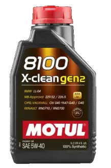 Олива моторна Motul 8100 X-Clean Gen2 5W-40, 1л. MOTUL 109761