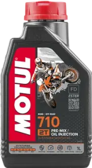 Масло моторное синт motul 710 2t ester tc jaso fd, 1л MOTUL 109989