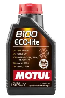 Масло моторное синт motul 8100 eco-lite 5w-30 sp gf-6a, 1л MOTUL 110060
