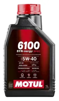 Масло моторное синт motul 6100 syn-nergy spec 5w-40 sn a3/b4, 1л MOTUL 112925