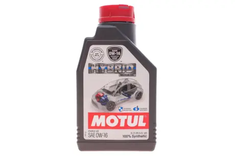 Олива 0W16 NGEN Hybrid (1L) (107153) API SP/ ILSAC GF-6b/ILSAC GF-6a знята з виробн MOTUL 333201