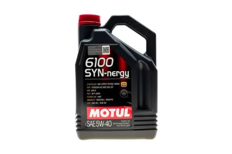 Олива моторна Motul 6100 Syn-Nergy 5W-40. 4л. MOTUL 368350