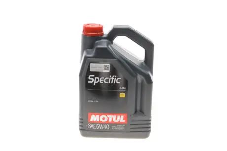 Масло моторное 5W40 5L Specific Longlife-04 (ACEA A3/B4/C3) MOTUL 832706