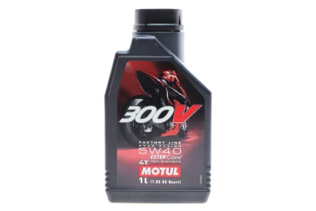 Олива 5W40 300V 4T Factory Line Road Racing (1L) (104112) MOTUL 836011