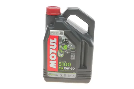Олива 10W50 5100 4T (4L) (SM/SL/SJ/SH/SG) (104076) заміна на 839241 MOTUL 836841