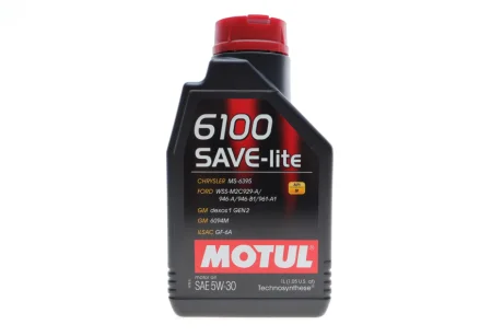 Олива 5W30 6100 Save-lite (1L) (API PERFORMANCE SP/ILSAC GF-6A) (112967) MOTUL 839611