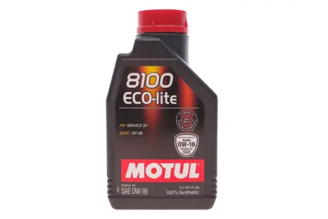 Олива 0W16 8100 Eco-lite (1л) (API SP-RC/API SP/ILSAC GF-6b)(110376) MOTUL 841011