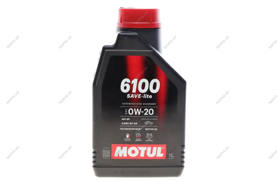 Олива 0W20 6100 Save-lite (1L) (PERFORMANCE SP/ILSAC GF-6A) (113135) MOTUL 842011 (фото 1)