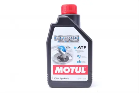 !Знято 109562 Олива трансмісійна 1L Motul DHT E-ATF (для гібридних автомобілів) (BMW P/N 83 22 2 355 599 Lexus/Toyota ATF WS, JWS 3324 Nissan Matic S Kia SP-IV VW G 055 540) MOTUL 847911