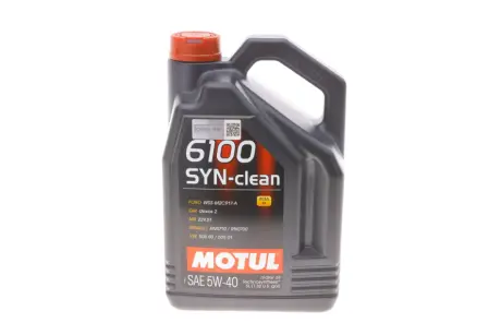 Олива 5W40 6100 SYN-clean (5L) (LL-04/GM-OPEL dexos2TM/MB 229.51/VW 505 00/505 01) заміна на 854351 MOTUL 854251