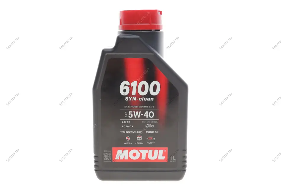 Олива 5W40 6100 Syn-clean (1L) (ACEA C3/API PERFORMANCE SP) (113114) MOTUL 854311 (фото 1)