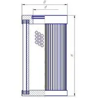 Hydraulic filter, cartridge. Фильтр гидравлический, вставка MP FILTRI HP3202A10HA