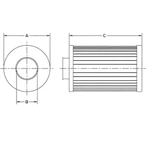 Hydraulic filter, cartridge. Фильтр гидравлический, вставка MP FILTRI MF1002P25HB
