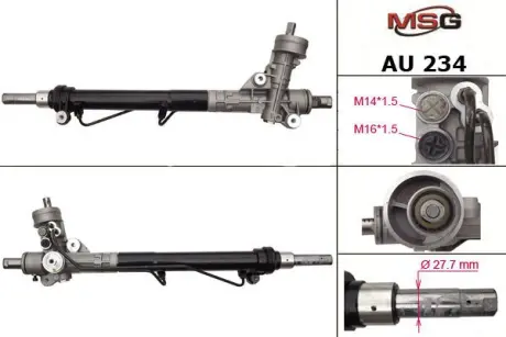 Рульова рейка з ГПК нова Audi A4 04-08. Audi A4 00-06 MASTER SPORT AU234