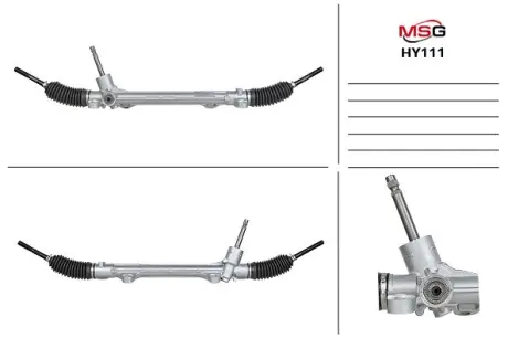 Рульова рейка без ГПК нова HYUNDAI i-30 GD 12-17. KIA Ceed JD 12-19. Cerato YD 12-18 MASTER SPORT HY111