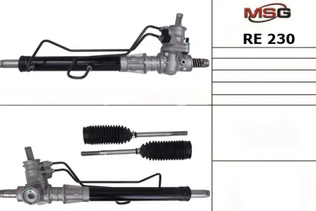 Рульова рейка з ГПК нова Renault Clio II 98-05. Renault Kangoo 97-07. Nissan Kubistar 03-08 MASTER SPORT RE230