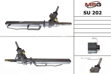 Рульова рейка з ГПК нова Subaru Outback 99-03. Subaru Impreza 00-07 MASTER SPORT SU202