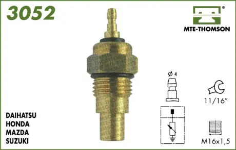 Coolant temperature sensor. Датчик температуры охлаждающей жидкости MTE-THOMSON 3052