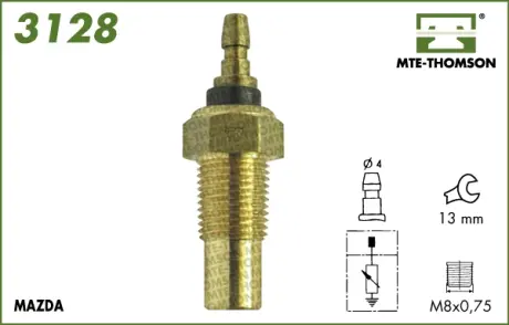Coolant temperature sensor. Датчик температуры охлаждающей жидкости MTE-THOMSON 3128