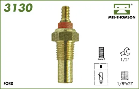 Coolant temperature sensor. Датчик температуры охлаждающей жидкости MTE-THOMSON 3130