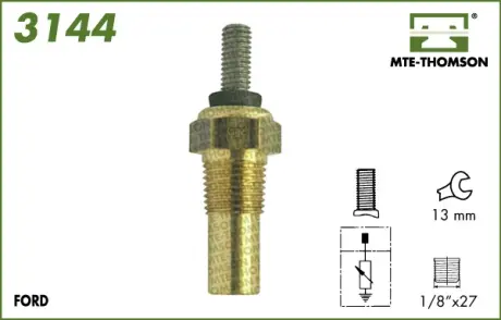 Coolant temperature sensor. Датчик температуры охлаждающей жидкости MTE-THOMSON 3144