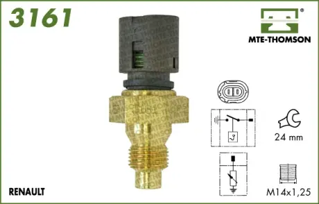 Coolant temperature sensor. Датчик температуры охлаждающей жидкости MTE-THOMSON 3161