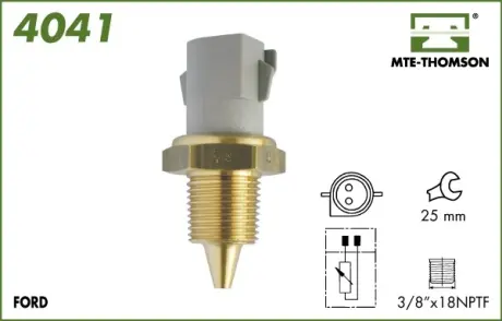 Coolant temperature sensor. Датчик температуры охлаждающей жидкости MTE-THOMSON 4041