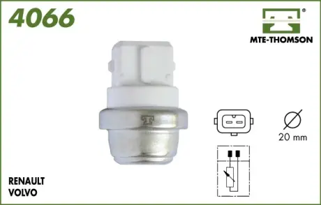 Coolant temperature sensor. Датчик температуры охлаждающей жидкости MTE-THOMSON 4066