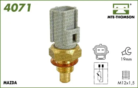 Coolant temperature sensor. Датчик температуры охлаждающей жидкости MTE-THOMSON 4071