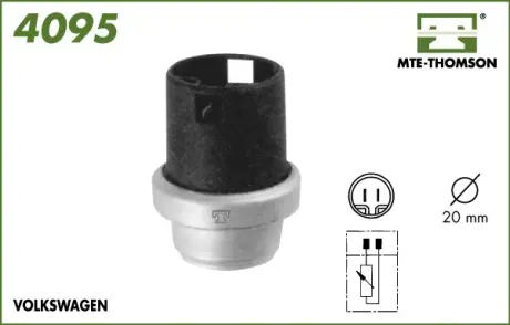 Coolant temperature sensor. Датчик температуры охлаждающей жидкости MTE-THOMSON 4095