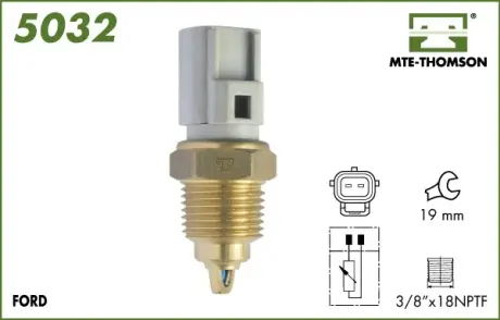 Coolant temperature sensor. Датчик температуры охлаждающей жидкости MTE-THOMSON 5032