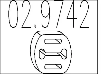 Гумовий елемент кріплення MTS 029742