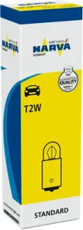 Автолампа T2W 12V 2W BA9s Standard NARVA 170533000