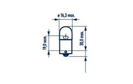 Лампа автомобільна 24V 10W R10W BA15S NARVA 17328