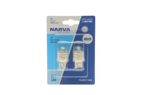 Лампа світлодіодна W21W white LED Range Performance 2.2W W3x16d (блістер 2шт) (вир-во Narva) NARVA 180844100