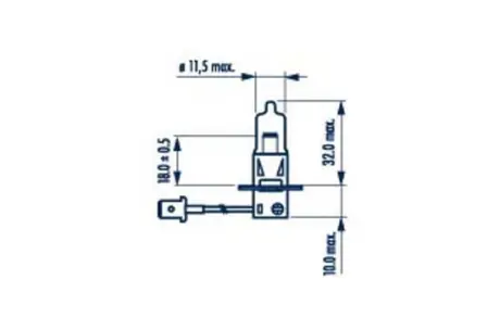 Лампа автомобільна 24V H3 70W PX 26d HEAVY DUTY NARVA 48709