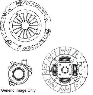 Комплект зчеплення з вижимним SX4/SEDICI 1.6 16V 06-14 (200mm) NATIONAL CK1020663