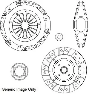 Комплект зчеплення з вижимним Transit V184 2.4DI/TDE 02-06 (250mm23z) для маховика LUK NATIONAL CK10335